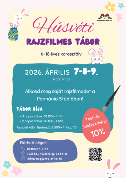 🐣🎨 Húsvéti rajzfilmes tábor
