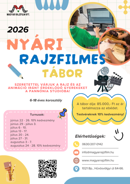 ☀️🎬 Nyári rajzfilmes tábor